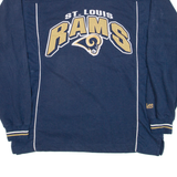 LEE St.louis Rams Mens Sweatshirt Blue V-Neck USA M
