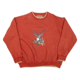 OUTDOOR LIFE Deer Mens Sweatshirt Orange L