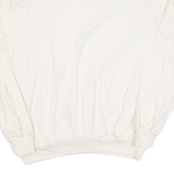 CAPE COD Womens Sweatshirt Cream Collared 90s L