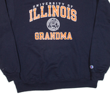 CHAMPION University Of Illinois Grandma Womens Sweatshirt Blue USA L