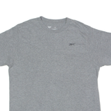 REEBOK Mens T-Shirt Grey Crew Neck L