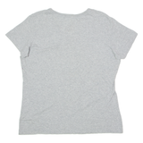 NIKE Slim Fit Womens T-Shirt Grey V-Neck XL