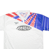REEBOK Template Mens Football Shirt Jersey White 90s Collared 2XL