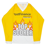 OCHSNER Swiss Ice Hockey Top Scorer Mens Jersey Yellow V-Neck ONE SIZE