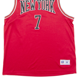 FSBN New York #7 Basketball Mens Jersey Red Sleeveless USA M