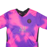 Paris St Germain Mbappe #7 Fan Boys Football Shirt Jersey Pink V-Neck XL