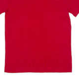 TOMMY HILFIGER Mens T-Shirt Red Crew Neck S