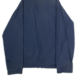 LL BEAN Mens Rain Jacket Blue Nylon 90s Hooded L