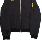 RARO FASHION Mens Bomber Jacket Black Patchwork S