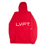 LVFT Mens Pullover Jacket Red USA Hooded XL