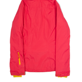 COLUMBIA Womens Ski Jacket Red Nylon Hooded S