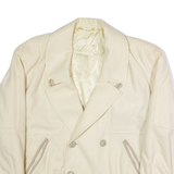 BIGNOMI Womens Flight Jacket Cream 90s XL