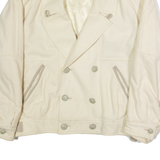 BIGNOMI Womens Flight Jacket Cream 90s XL