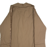 Womens Overcoat Coat Brown 90s L