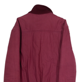 LE COQ SPORTIF Mens Bomber Jacket Maroon 90s S