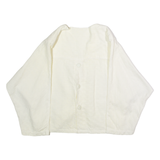 Womens Blazer Jacket White 90s Check ONE SIZE