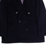 DEL MOD Mens Blazer Jacket Black Wool L