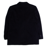 DEL MOD Mens Blazer Jacket Black Wool L