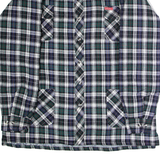 CHALET Mens Chore Jacket Green Flannel Plaid 2XL