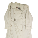 PACIFIC LINE Womens Trench Coat Beige 90s UK 12