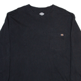 DICKIES Mens T-Shirt Black Long Sleeve XL