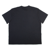 DICKIES Mens T-Shirt Black Button Neck 2XL