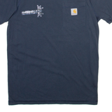 CARHARTT Mens T-Shirt Blue S