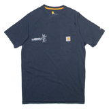 CARHARTT Mens T-Shirt Blue S