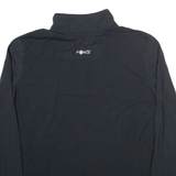 CARHARTT Womens T-Shirt Black Long Sleeve 1/4 Zip M