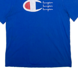 CHAMPION Mens T-Shirt Blue XL