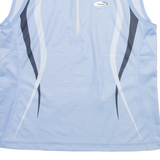 LOFFLER Mens Jersey Blue Sleeveless 1/4 Zip M