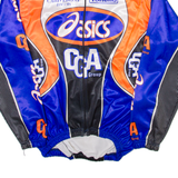 ASICS Full Zip Mens Jersey Blue Long Sleeve L