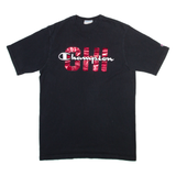 CHAMPION Mens T-Shirt Black L