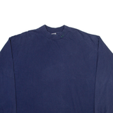 NIKE Mens T-Shirt Blue Long Sleeve XL