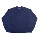 NIKE Mens T-Shirt Blue Long Sleeve XL