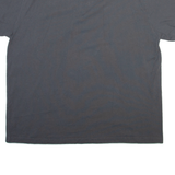 DICKIES Mens T-Shirt Grey Button Neck 2XL