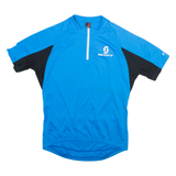 SCOTT Mens Jersey Blue 1/4 Zip L