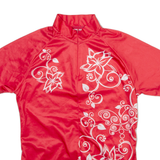 CRANE Womens Jersey Red 1/4 Zip S