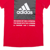ADIDAS Mens T-Shirt Red S