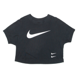 NIKE Cropped Womens T-Shirt Black M