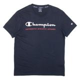 CHAMPION Mens T-Shirt Blue S
