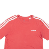 ADIDAS Cropped Womens T-Shirt Red XS
