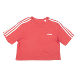 ADIDAS Cropped Womens T-Shirt Red XS