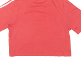 ADIDAS Cropped Womens T-Shirt Red XS