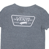 VANS Womens T-Shirt Blue XS