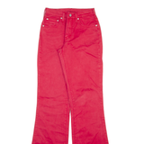 CIMARRON Womens Trousers Red Slim Flared W24 L34