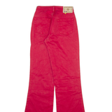 CIMARRON Womens Trousers Red Slim Flared W24 L34