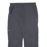 MAMMUT Detachable Legs Womens Trousers Grey Relaxed Straight W34 L31