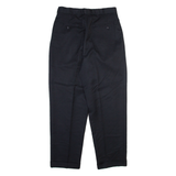 TZIACCO Mens Trousers Black Relaxed Tapered W30 L28