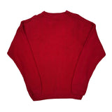 Chaps Ralph Lauren Herringbone Sweater - Large Red Cotton